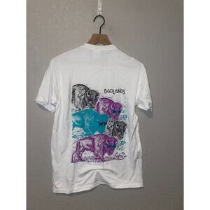 Vintage Big Sky Shirt Badlands Buffalo Tee Test Print Animal 90s Medium